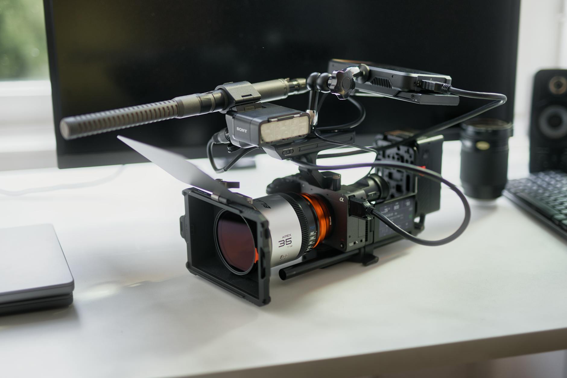 Professional camera equipment used in Miami production